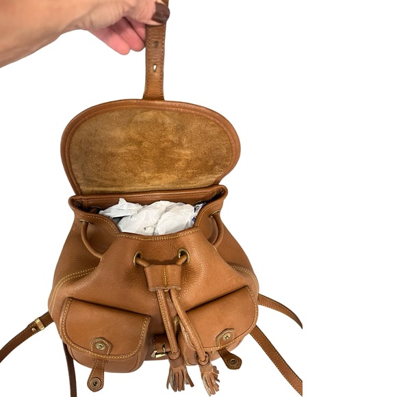 Dooney & Bourke Vintage Canyon Honey Leather Mini Backpack - Picture 9 of 15